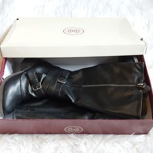 Authentic American Heritage knee high zip up boot